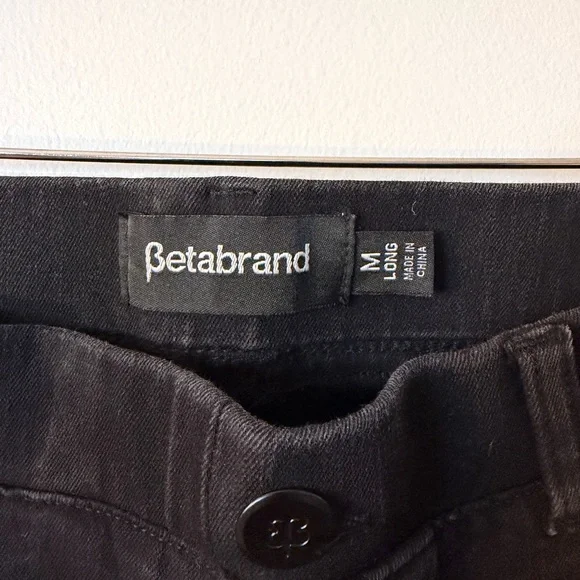 Betabrand Jeans Black Flare Medium - Picture 3 of 4